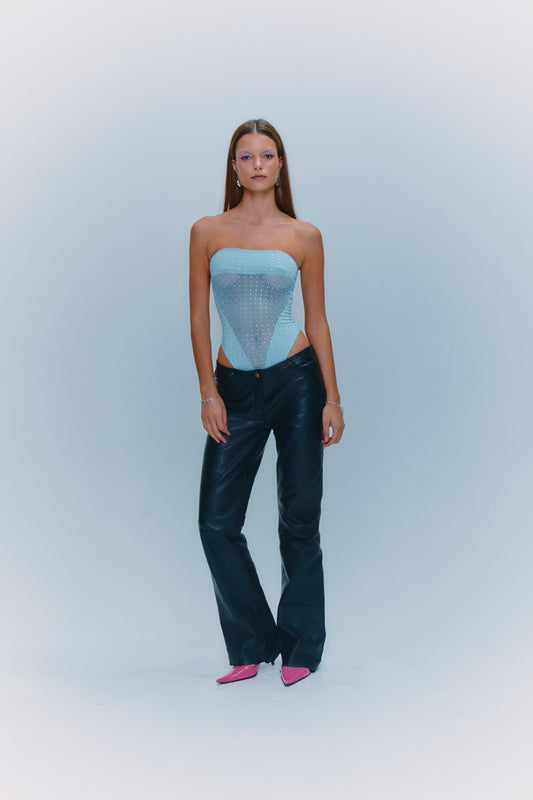Mila Tube Bodysuit Baby Blue