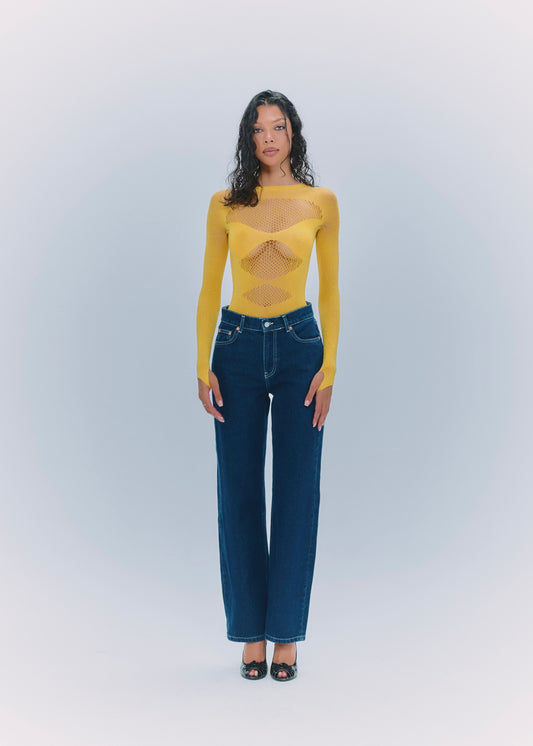 Alabama Bodysuit Buttercream