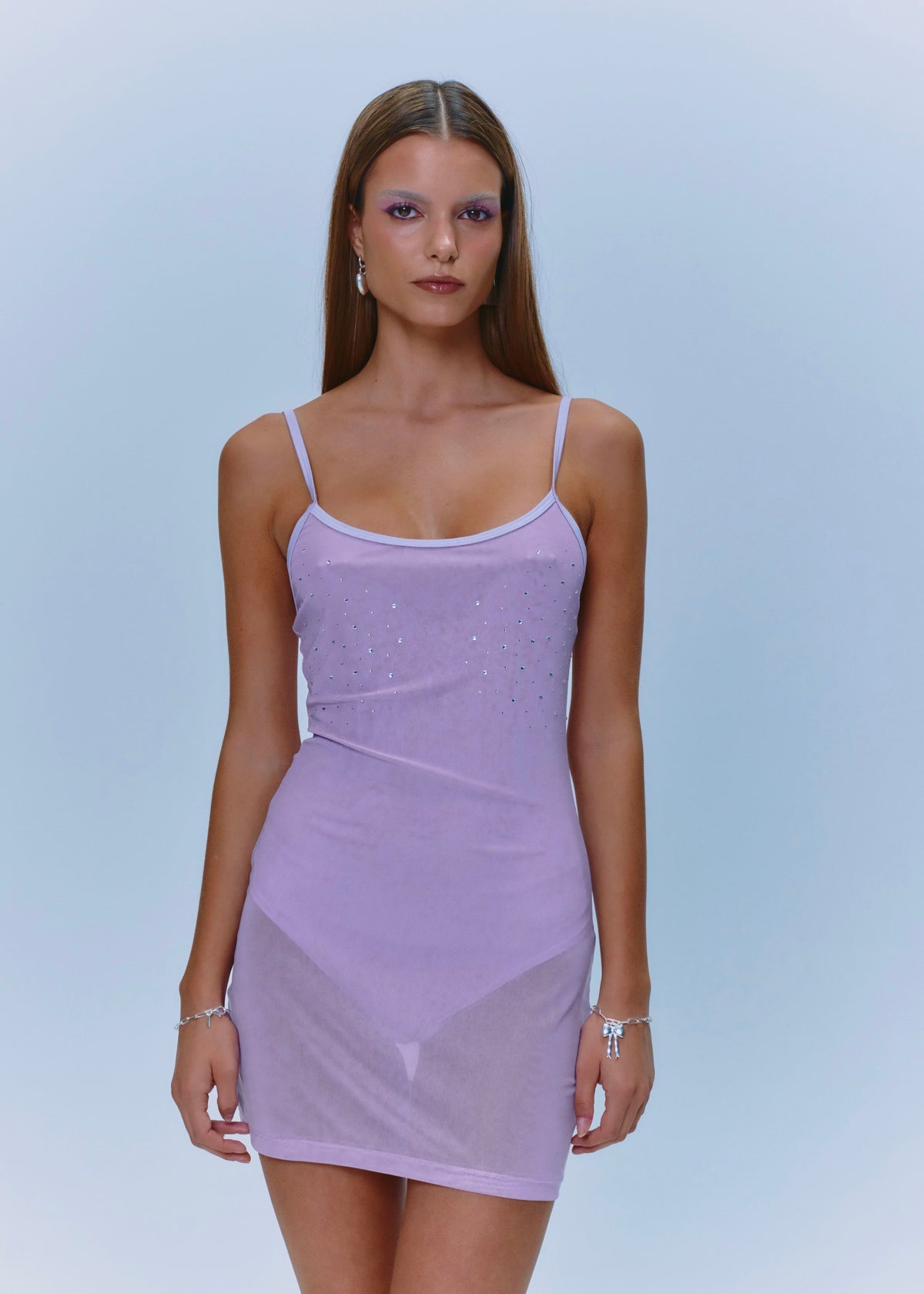 mini dress thong Bedtime Story Mini Dress with Thong in Light Pink (L/XL) - Romantic Depot