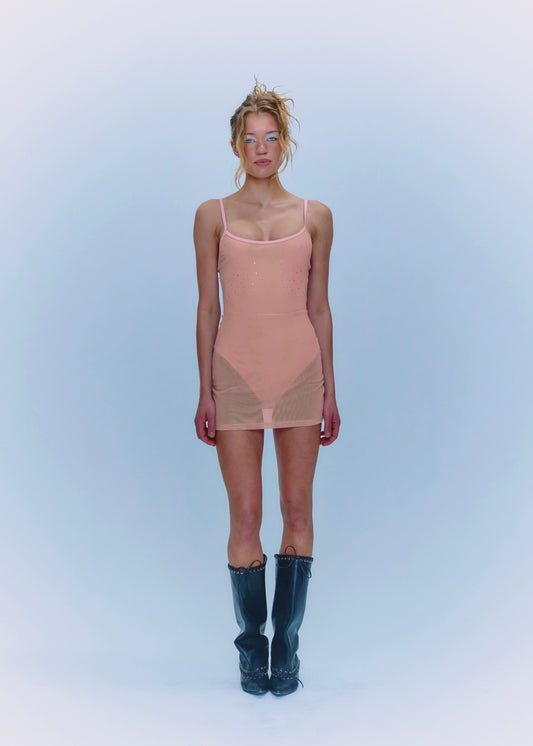 Mini Thong Dress Peachy Orange
