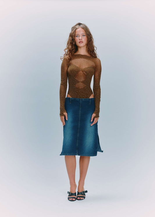 Alabama Bodysuit Chestnut - Ciberia.shop
