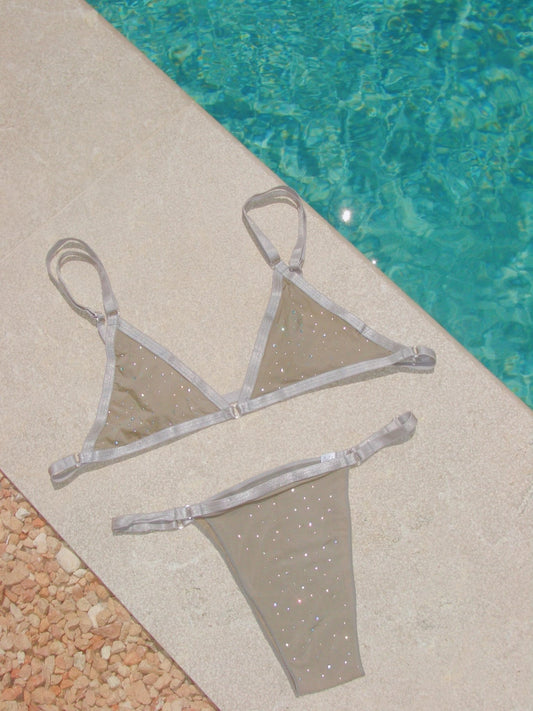 Light Grey Shimmer Panties - Ciberia.shop